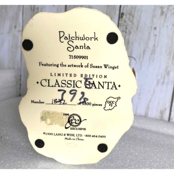 Patchwork Classic Santa 1999 Artwork of Susan Winget Limited edition - Picture 7 of 9